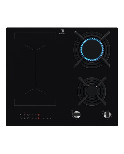 Electrolux - Placa de gas mixta Electrolux con 2 quemadores y 2 zonas de inducción - KDI641723K.