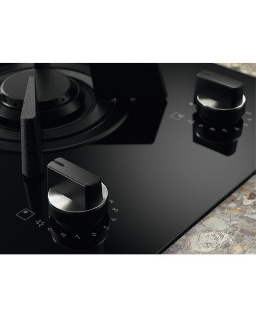 Imagen 4 de Placa de gas mixta Electrolux con 2 quemadores y 2 zonas de inducción - KDI641723K - Negro Negro