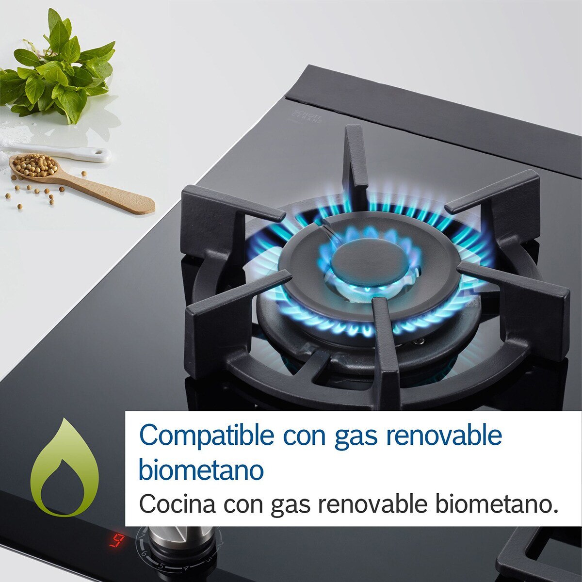 Placa de gas Bosch de 75 cm, con 5 quemadores - PPQ7A6B90 Negro-6