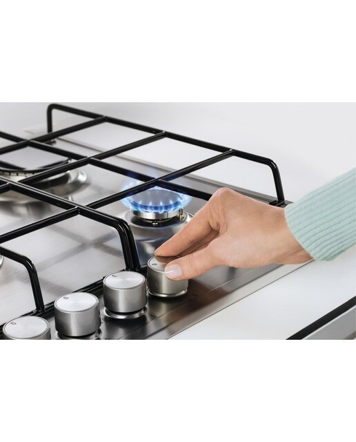 Placa gas Electrolux 4 quemadores - KGS6404SX Inox antihuellas-4