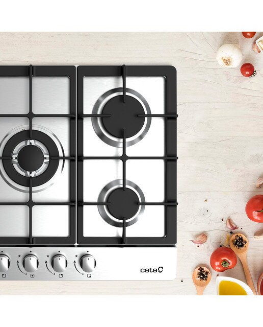 Placa de gas Cata con 5 quemadores - LGI 7041 X /A - Inox Inox-4