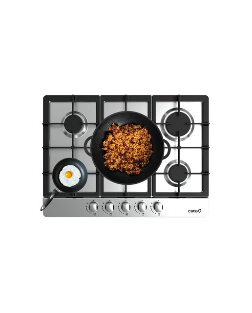 Placa de gas Cata con 5 quemadores - LGI 7041 X /A - Inox Inox-5