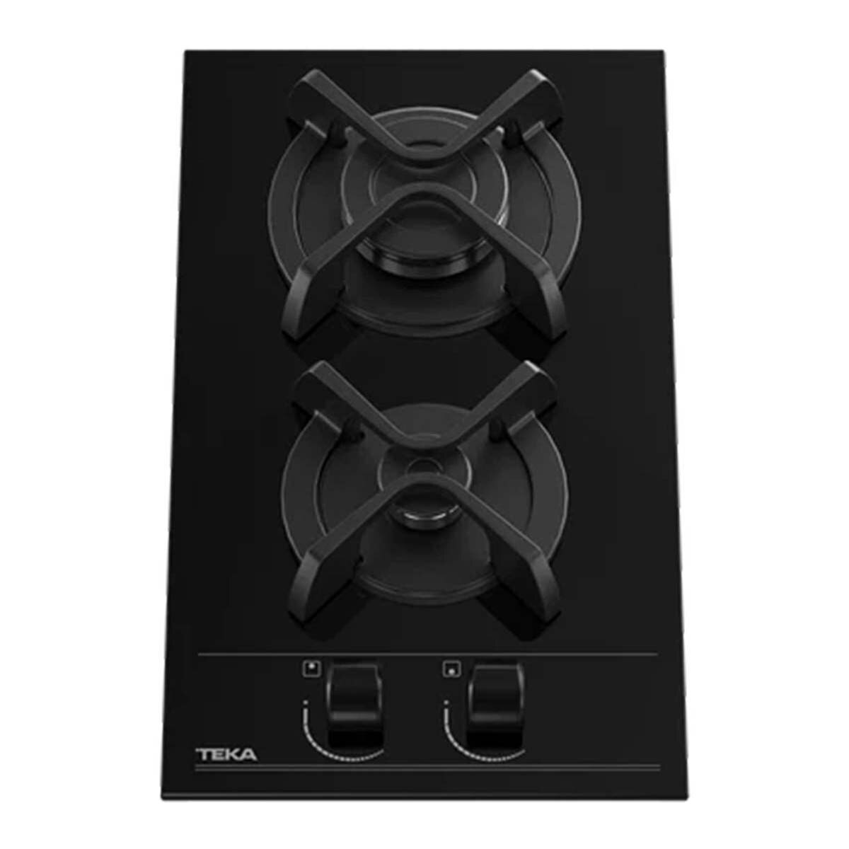Placa modular de gas Teka con 2 zonas de cocción - GBC 32000 KLNAT - Negro Negro-2