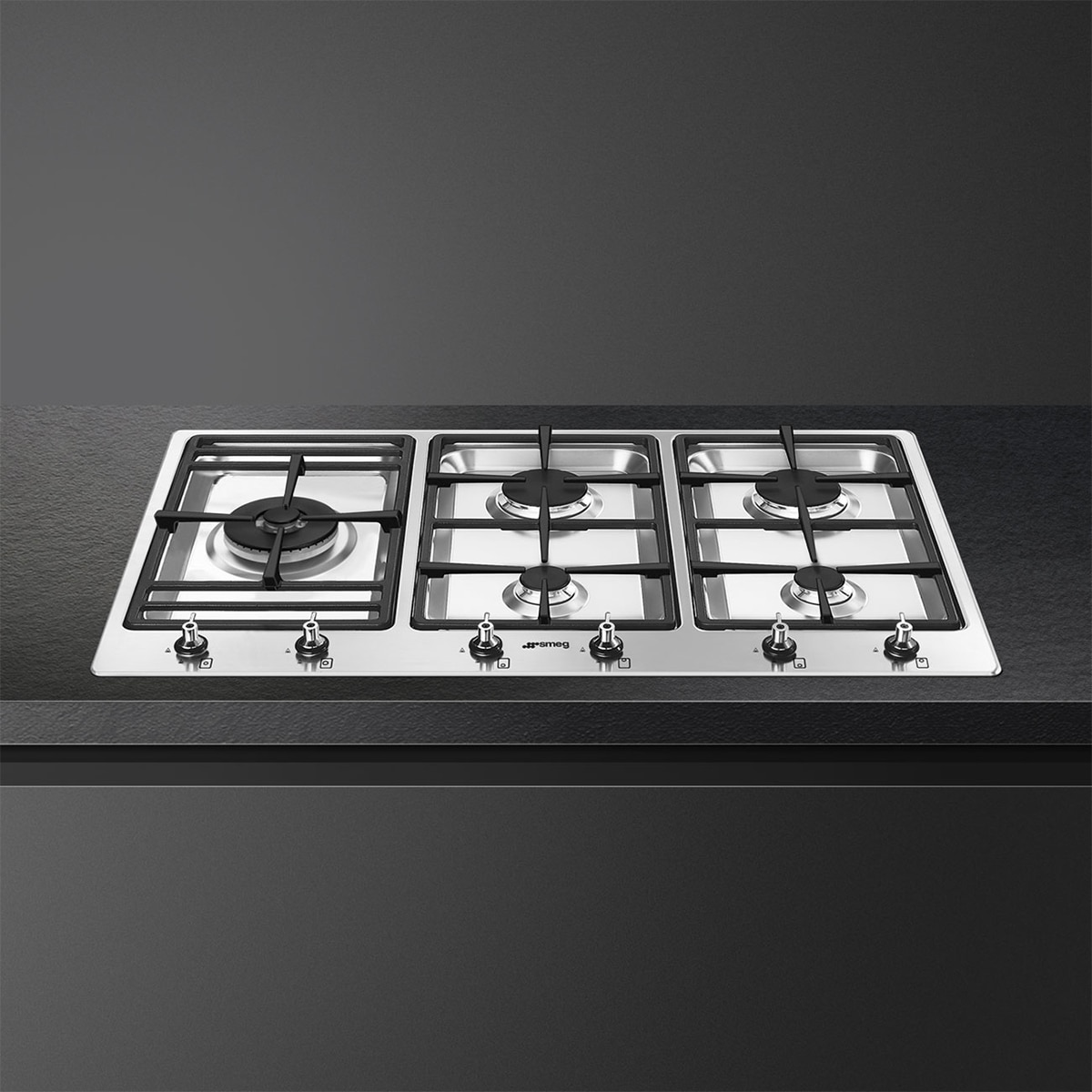Thumbnail 2 de Smeg PS9062 placa gas 90 cm 5 zonas