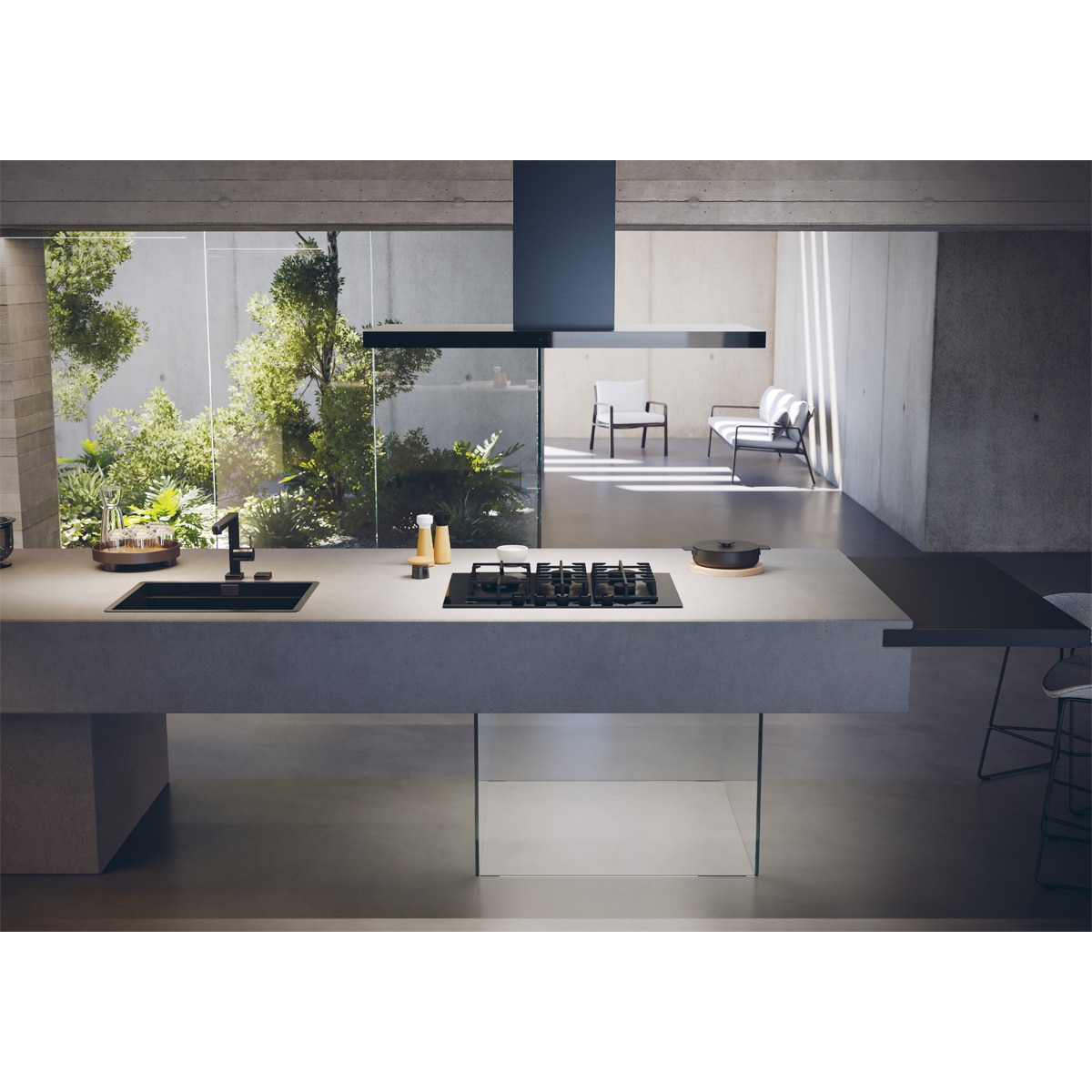 Placa de gas Haier de 75 cm y con Wok lateral - HAVG7WL4BPB Negro-8