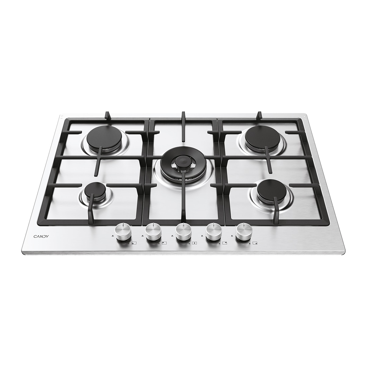 Placa de gas Candy con 5 quemadores - CHG74WTX Inox-2