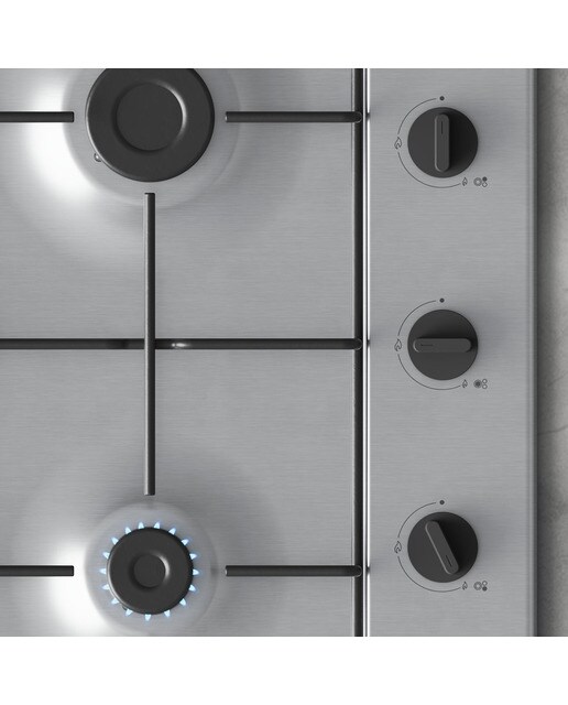 Placa gas Balay 3 quemadores - 3ETX463BB Inox-3