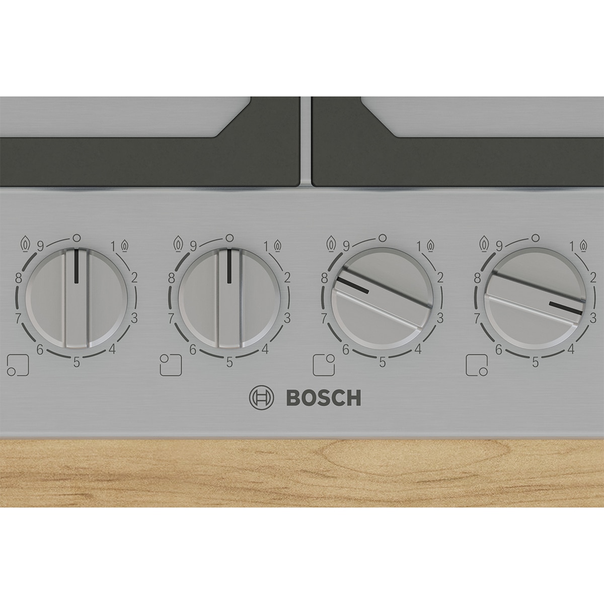 Placa de gas Bosch Serie 6, FlameSelect, GasStop, PCP6A5I90 - Blanco Blanco-2
