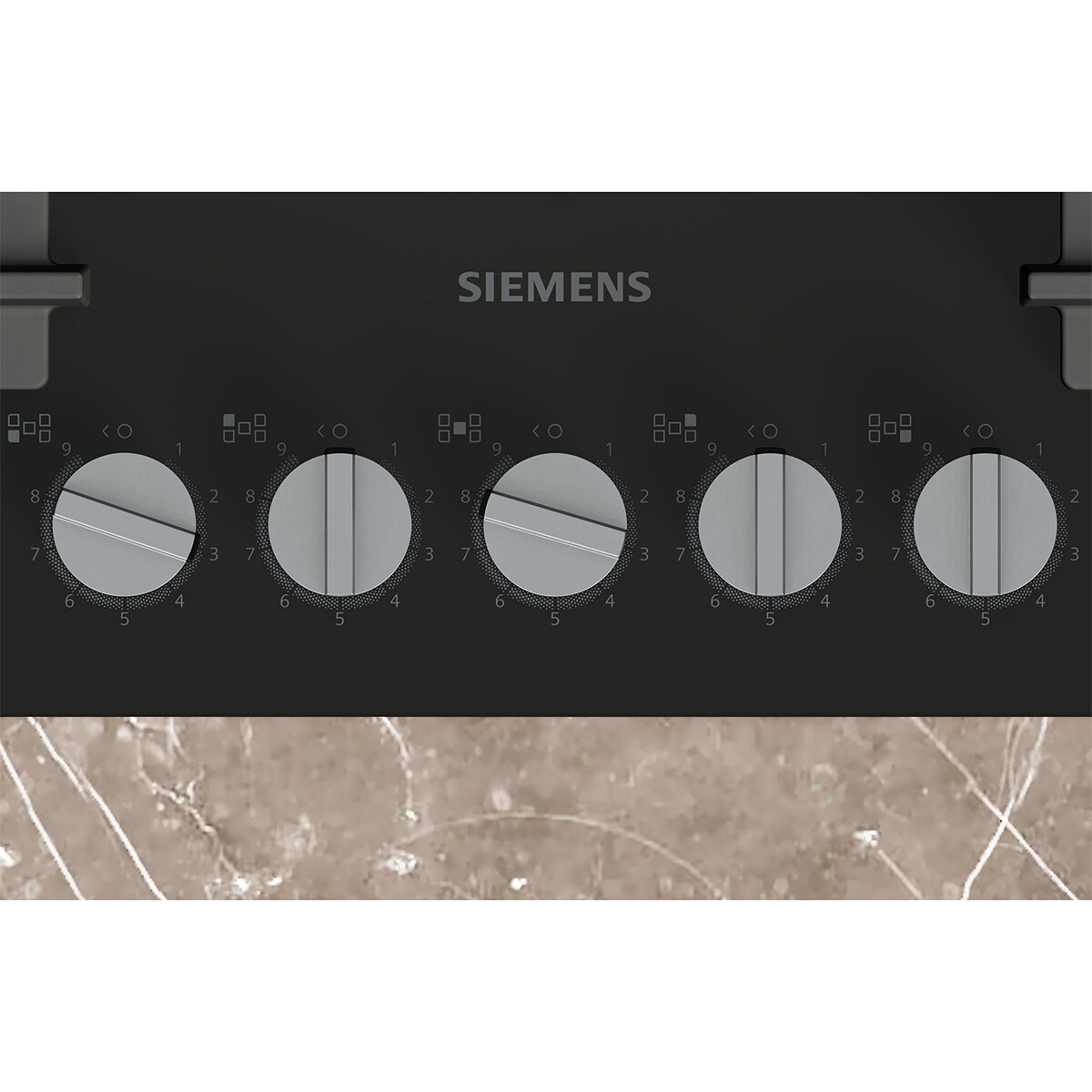 Placa de gas Siemens iQ500, 5 zonas - EP7A6QI40 Negro-2