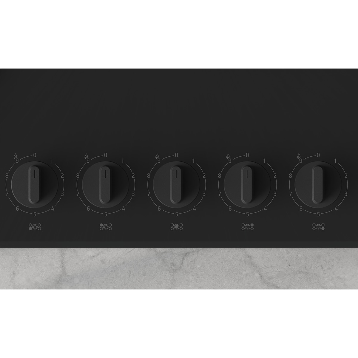 Placa de gas Balay, 75 cm, GasStop, Negro - 3ETG676RB - Negro Negro-2