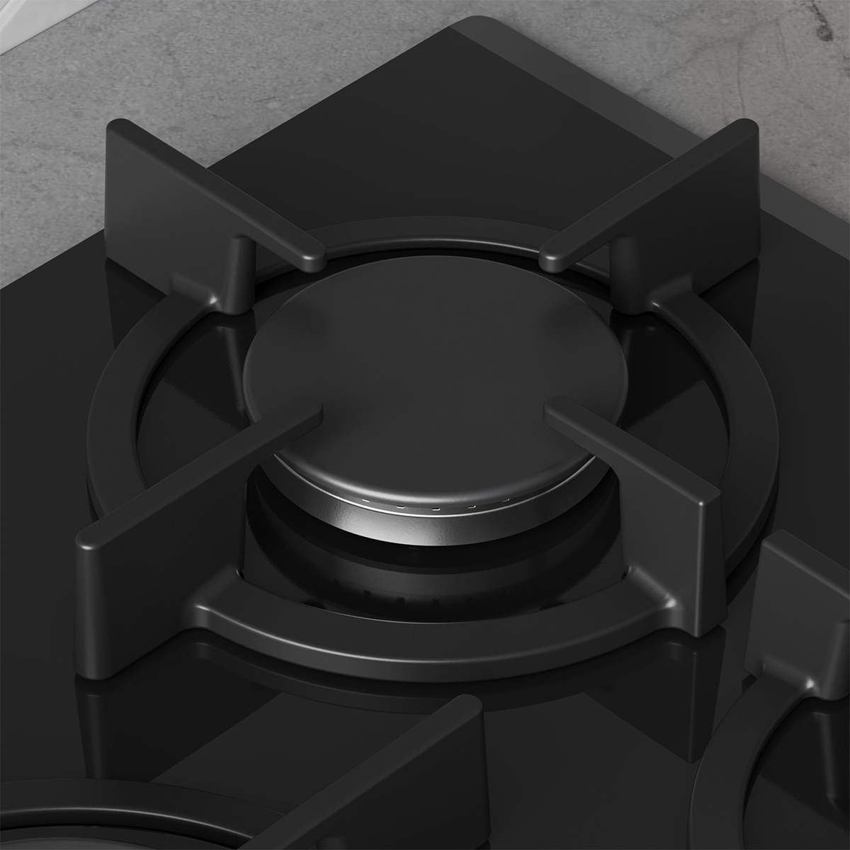 Placa de gas Balay, 75 cm, GasStop, Negro - 3ETG676RB - Negro Negro-4