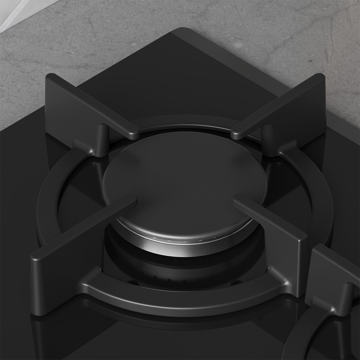 Placa de gas Balay, Wok, GasStop, Cristal templado, Negro - 3ETG663RB Negro-5