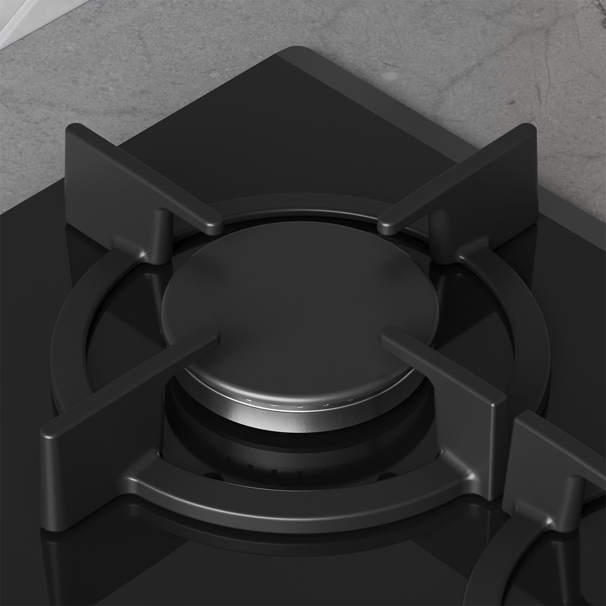 Placa de gas Balay, Wok, GasStop, Cristal templado, Negro - 3ETG663RN Negro-5