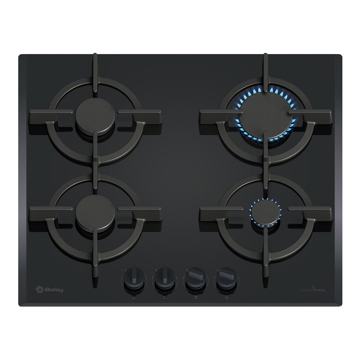 Imagen 0 de Placa de gas Balay, 60 cm, Wok, GasStop, Cristal templado, Negro - 3ETG563QB
