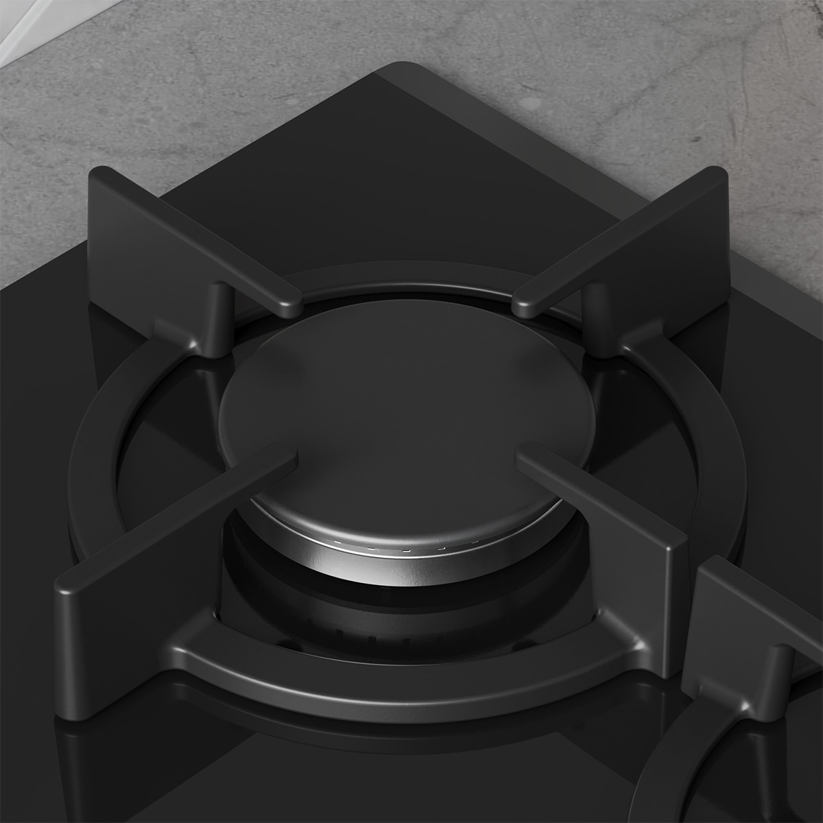 Placa de gas Balay, 60 cm, Wok, GasStop, Cristal templado, Negro - 3ETG563QB Negro-5