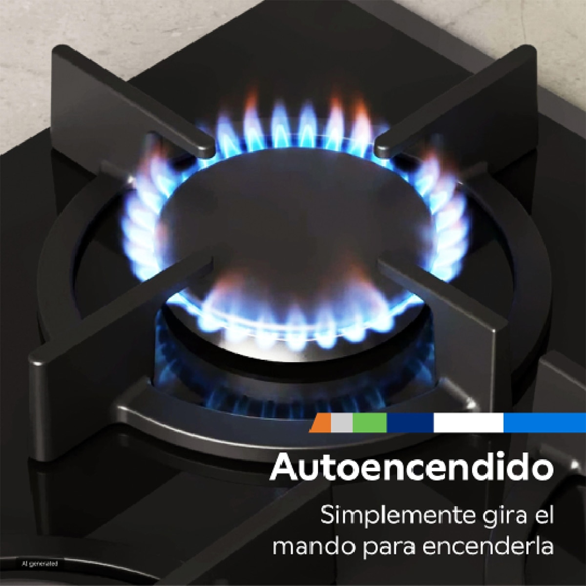Placa de gas Balay, 60 cm, Wok, GasStop, Cristal templado, Negro - 3ETG563QB - Negro Negro-8
