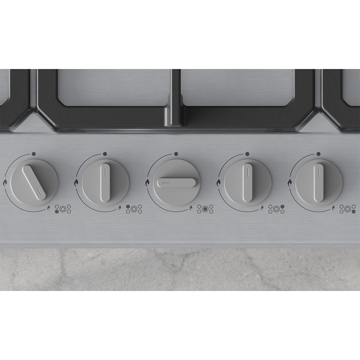 Placa de gas Balay, 75 cm, Wok, GasStop, Acero - 3ETX576CB Negro-2