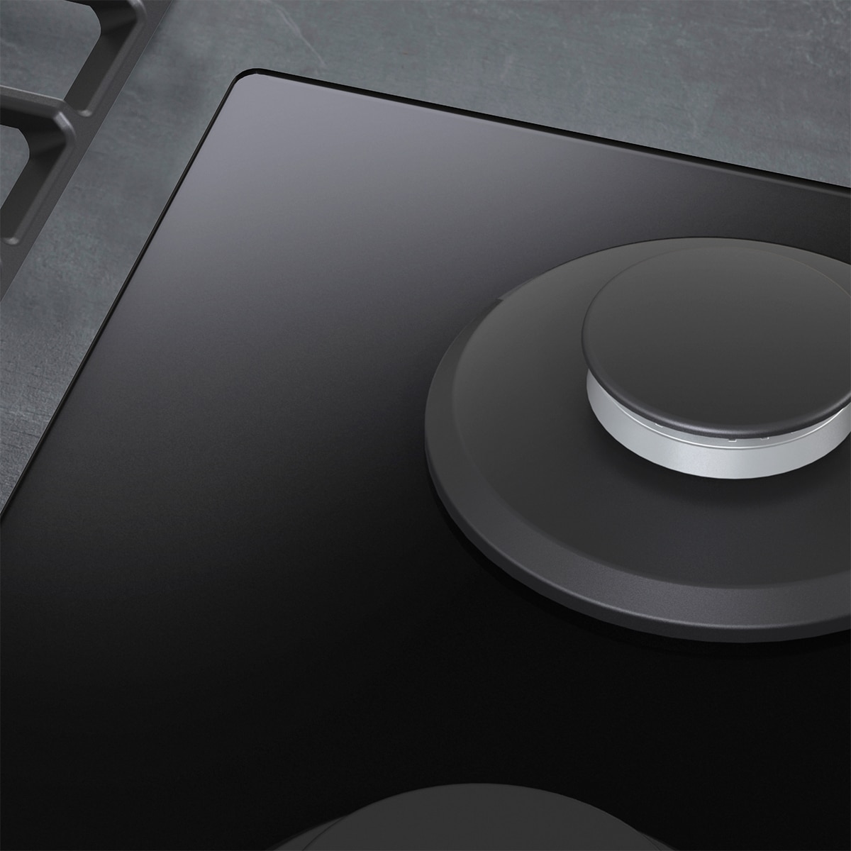Placa de Gas Hisense con 5 quemadores - GG773B Cristal negro-6
