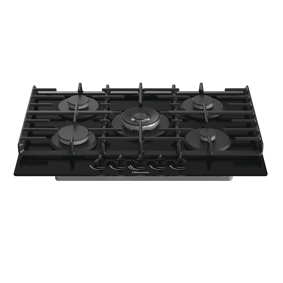 Placa de Gas Hisense con 5 quemadores - GG773B Cristal negro-13