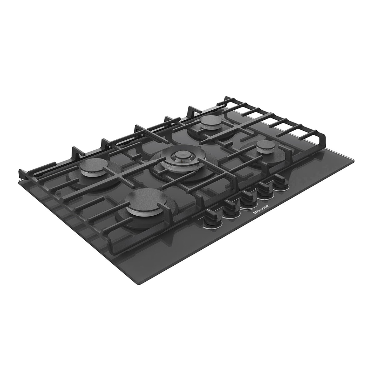 Placa de Gas Hisense con 5 quemadores - GG773B Cristal negro-15