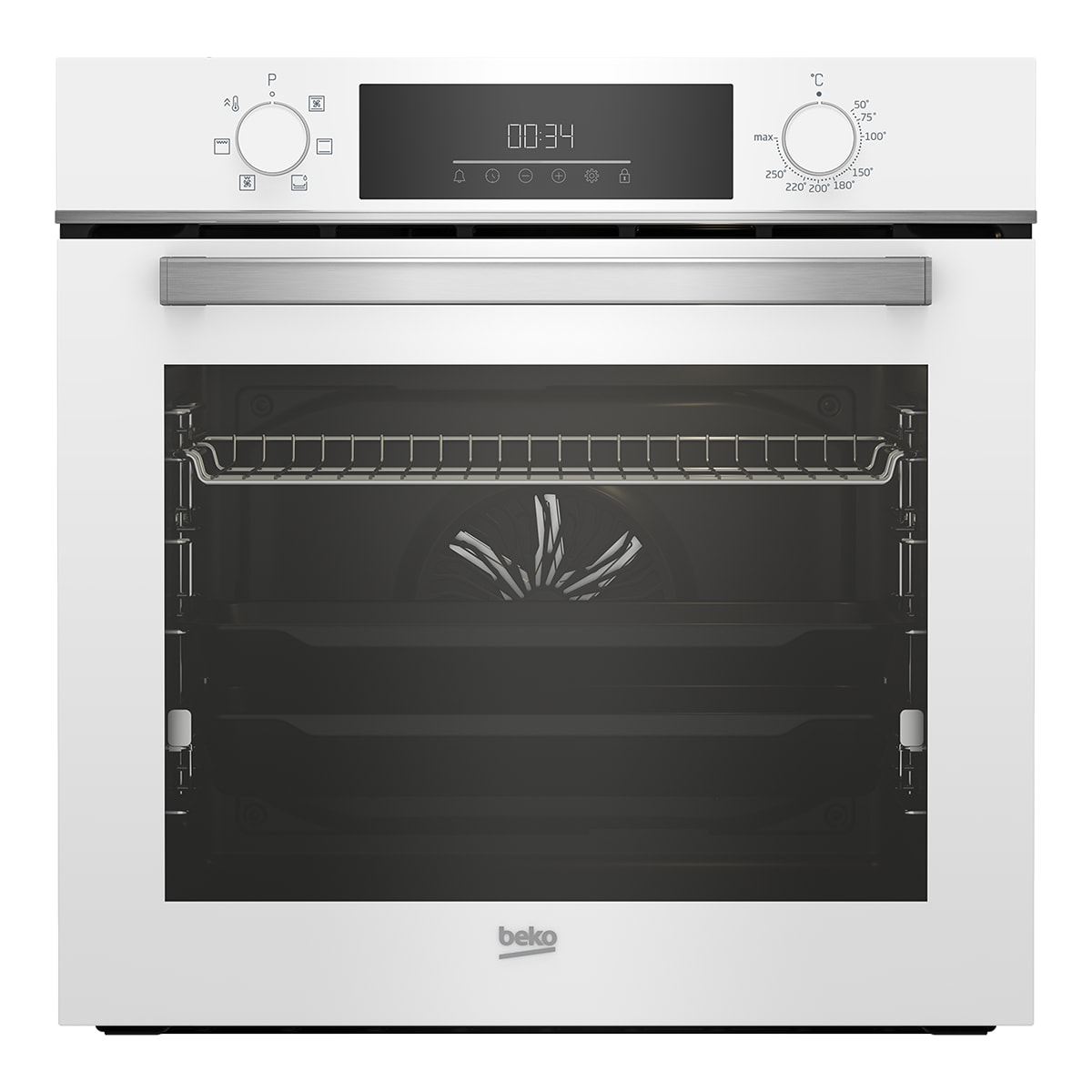 Horno multifunción Beko con 6 funciones - BBIE18300W Blanco-1