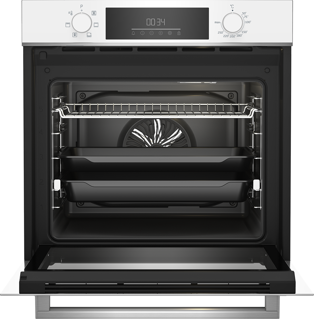 Horno multifunción Beko con 6 funciones - BBIE18300W Blanco-4