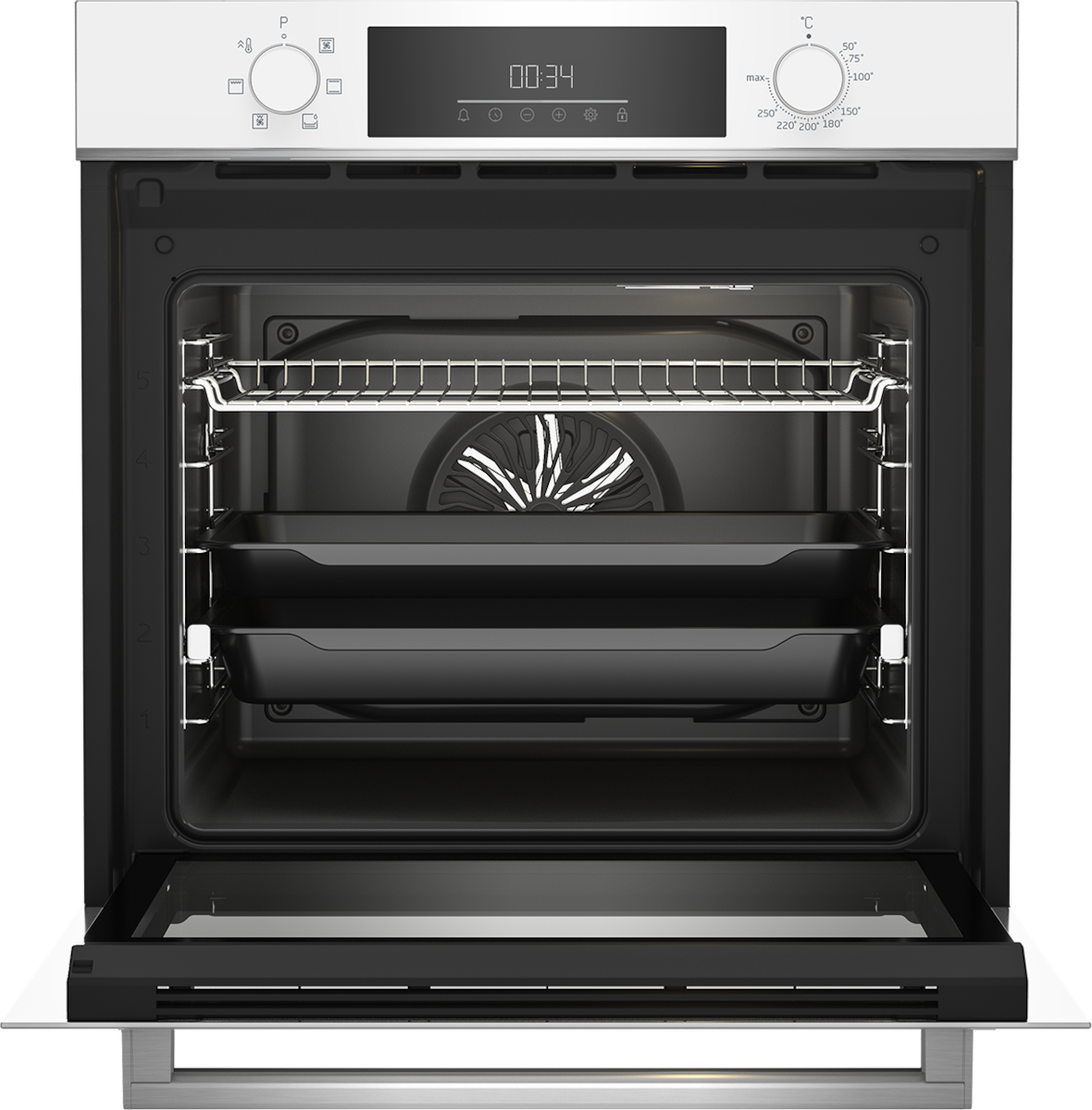 Horno multifunción Beko con 6 funciones - BBIE18300W Blanco-4