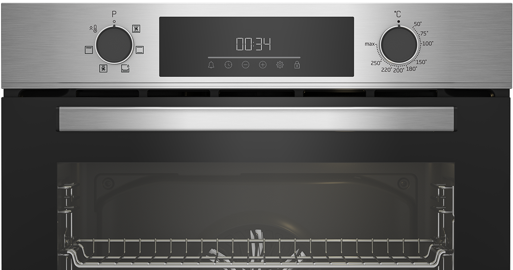 Horno multifunción Beko con 6 funciones - BBIE12300XD Inox-3