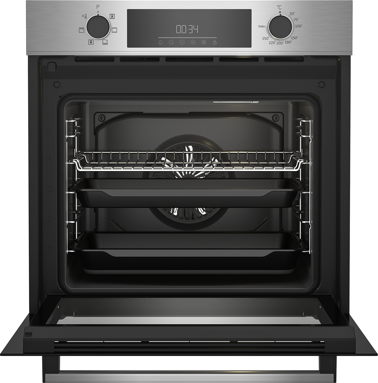 Horno multifunción Beko con 6 funciones - BBIE12300XD Inox-5