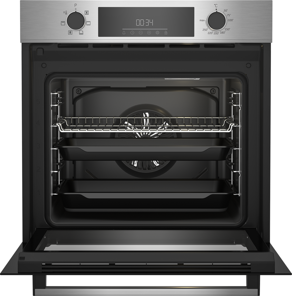 Horno multifunción Beko con 6 funciones - BBIE12300XD Inox-5