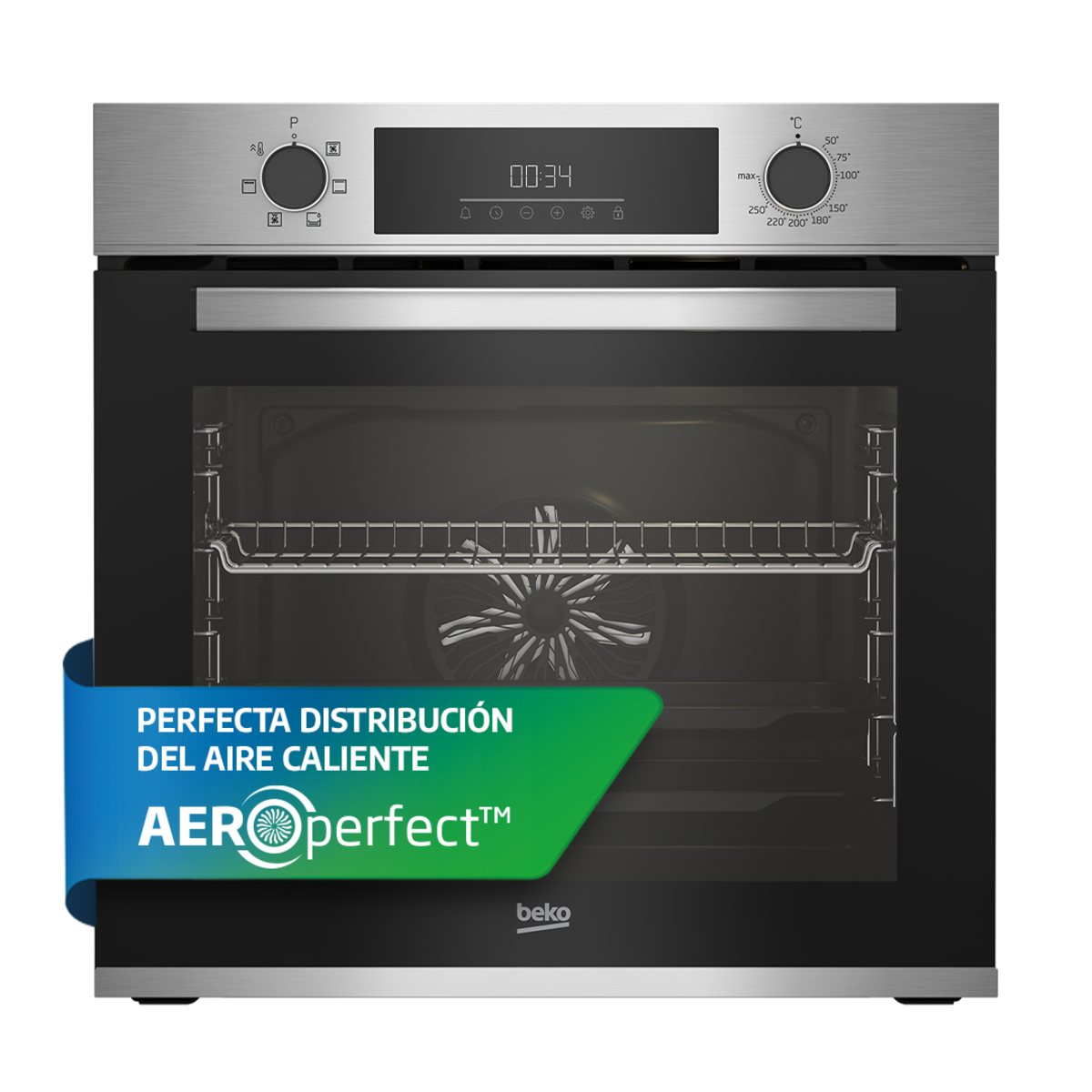 Horno multifunción Beko con 6 funciones - BBIE12300XD Inox-7