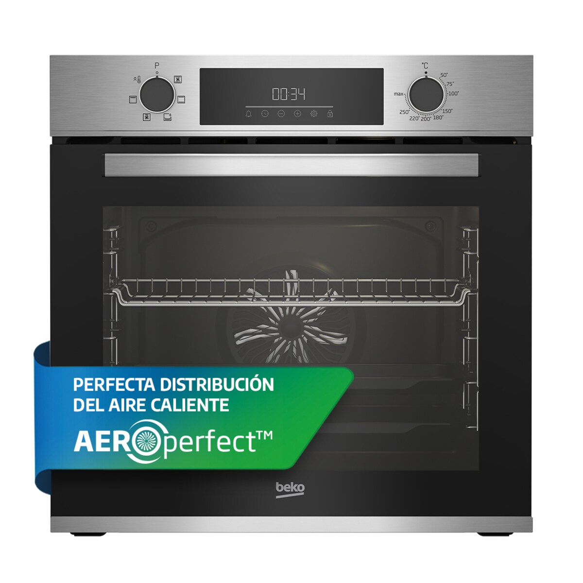 Horno multifunción Beko con 6 funciones - BBIE12300XD Inox-8