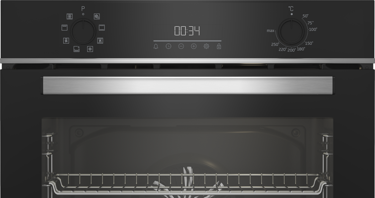 Horno multifunción Beko con 8 funciones - BBIM13300XD Cristal negro-6