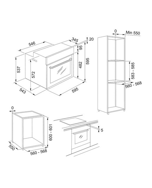 Horno multifunción Franke con función vapor - 1160613706 - Cristal negro Cristal negro-2