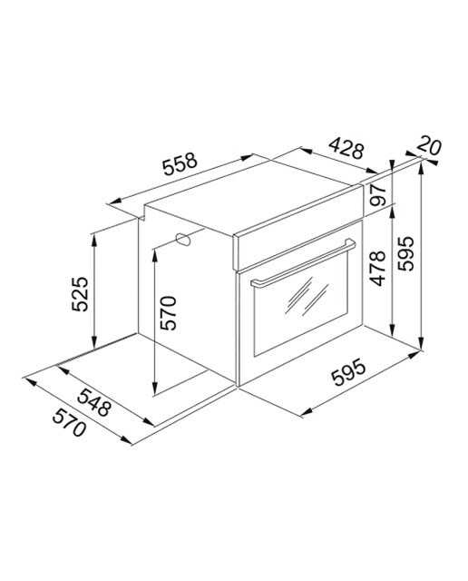 Horno multifunción Franke con sistema de limpieza Hidrolítico Hydro Red- FSM 86 HE XS - Acero Inox Acero Inox-2