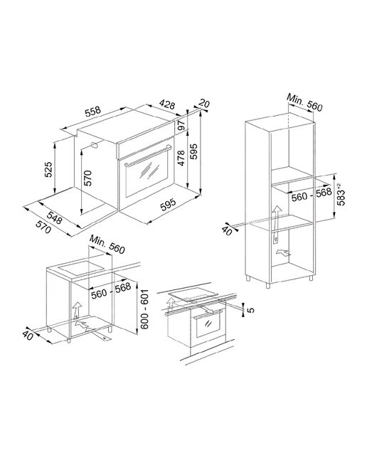 Horno multifunción Franke con sistema de limpieza Hidrolítico Hydro Red- FSM 86 HE XS - Acero Inox Acero Inox-3