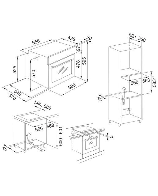 Horno multifunción Franke con sistema de limpieza Hidrolítico - FSL 86H XS - Acero Inox Acero Inox-4