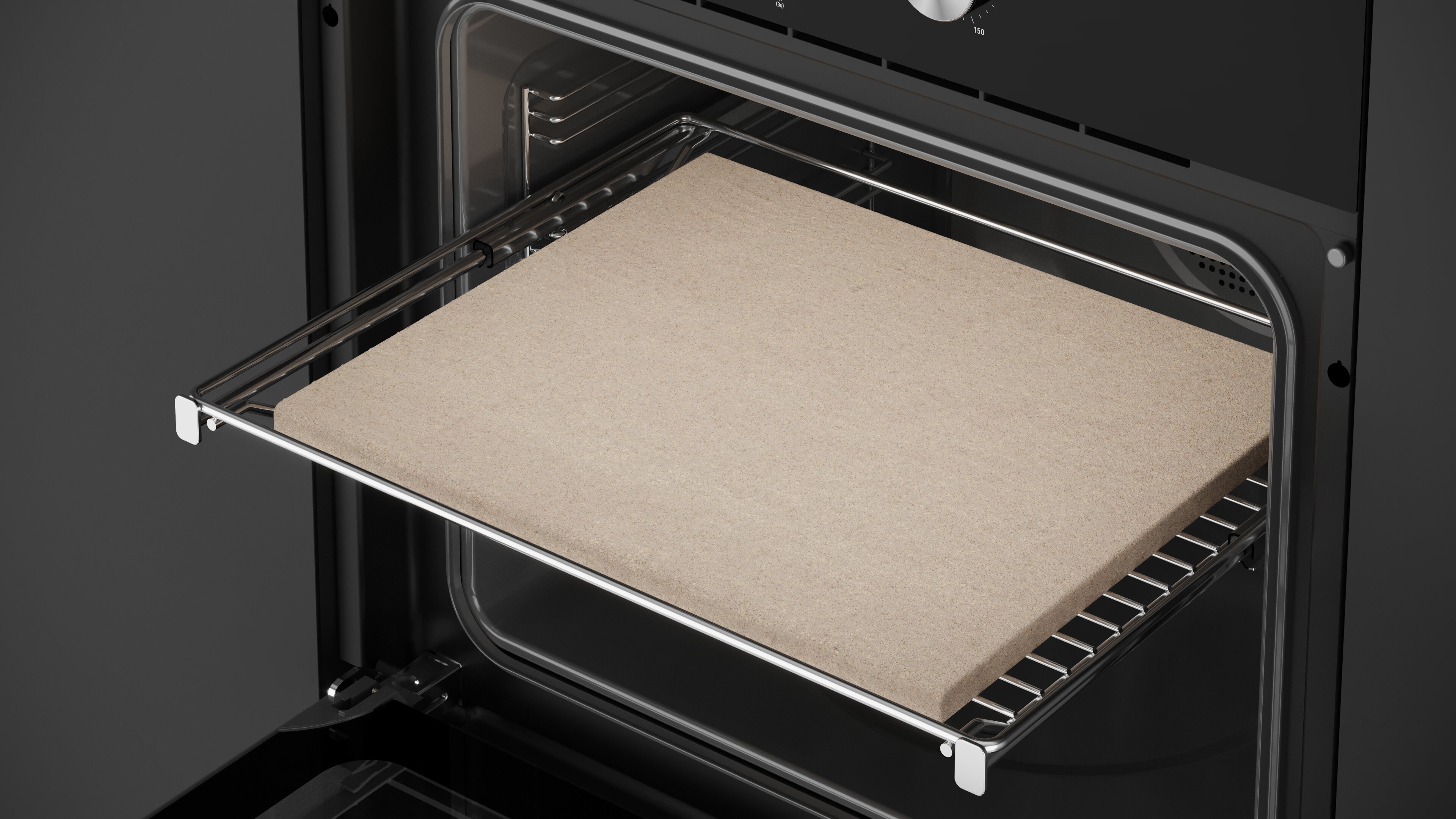 Forno Multifunções Teka HLB 8510 P BK MaestroPizza, Função Pizza 340ºC, DualClean Autolimpeza Pirolítica + Hydroclean® PRO e de 70 Litros - Preto Vidro preto-8