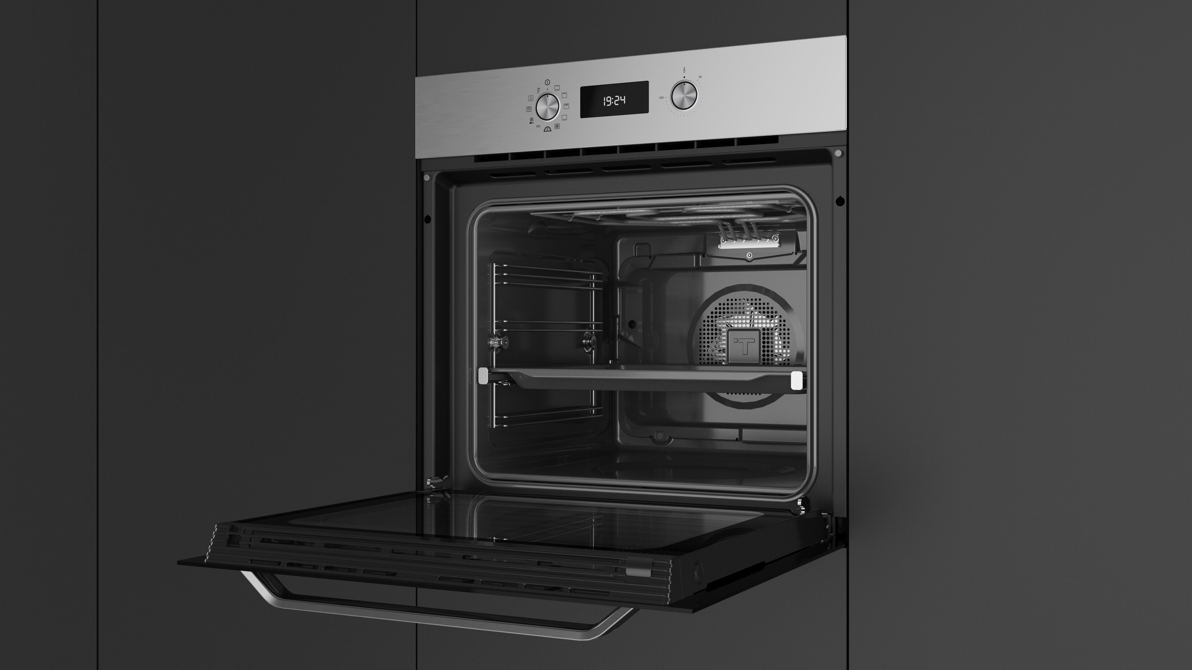 Forno Multifunções Teka HCB 6646 SS Hydroclean® PRO, Função Air Fry e de 71 Litros - Inox Inox-6