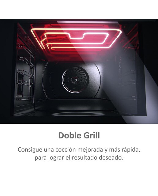 Horno multifunción Haier WIFI, Pirólisis, limpieza Aquálisis, I-Turn Series 2- HWO60SM2F9XH - Inox / Negro Inox / Negro-4