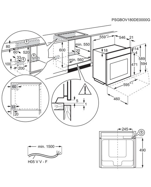 Horno multifunción AEG pirolítico - BPS535160W - Blanco Blanco-3