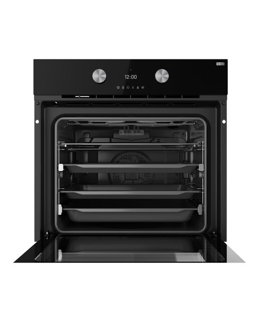 Forno Multifunções Teka HLB 8700 P Airfry BK Home, SurroundTemp, Dual Clean Pirólise + HydroClean PRO e de 70 Litros - Vidro Preto Vidro preto-3
