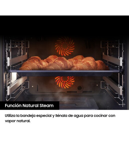 Forno Pirolítico Samsung Dual Cook* NV7B4450VAS Vapor Natural Wi-Fi e de 76 Litros - Inox Inox-5