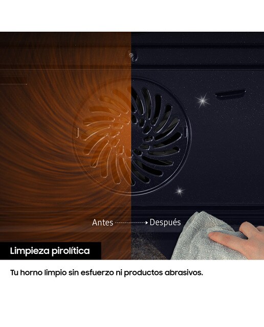 Forno Pirolítico Samsung Dual Cook* NV7B4450VAS Vapor Natural Wi-Fi e de 76 Litros - Inox Inox-8