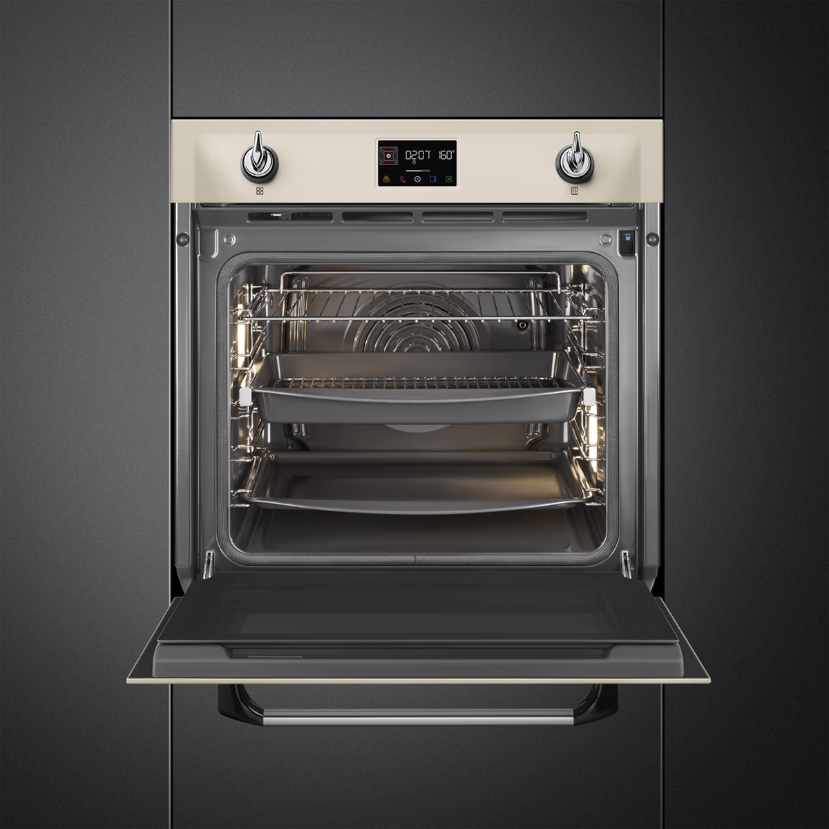 Horno multifunción Smeg pirolítico - SOP6902S2PP Crema-7