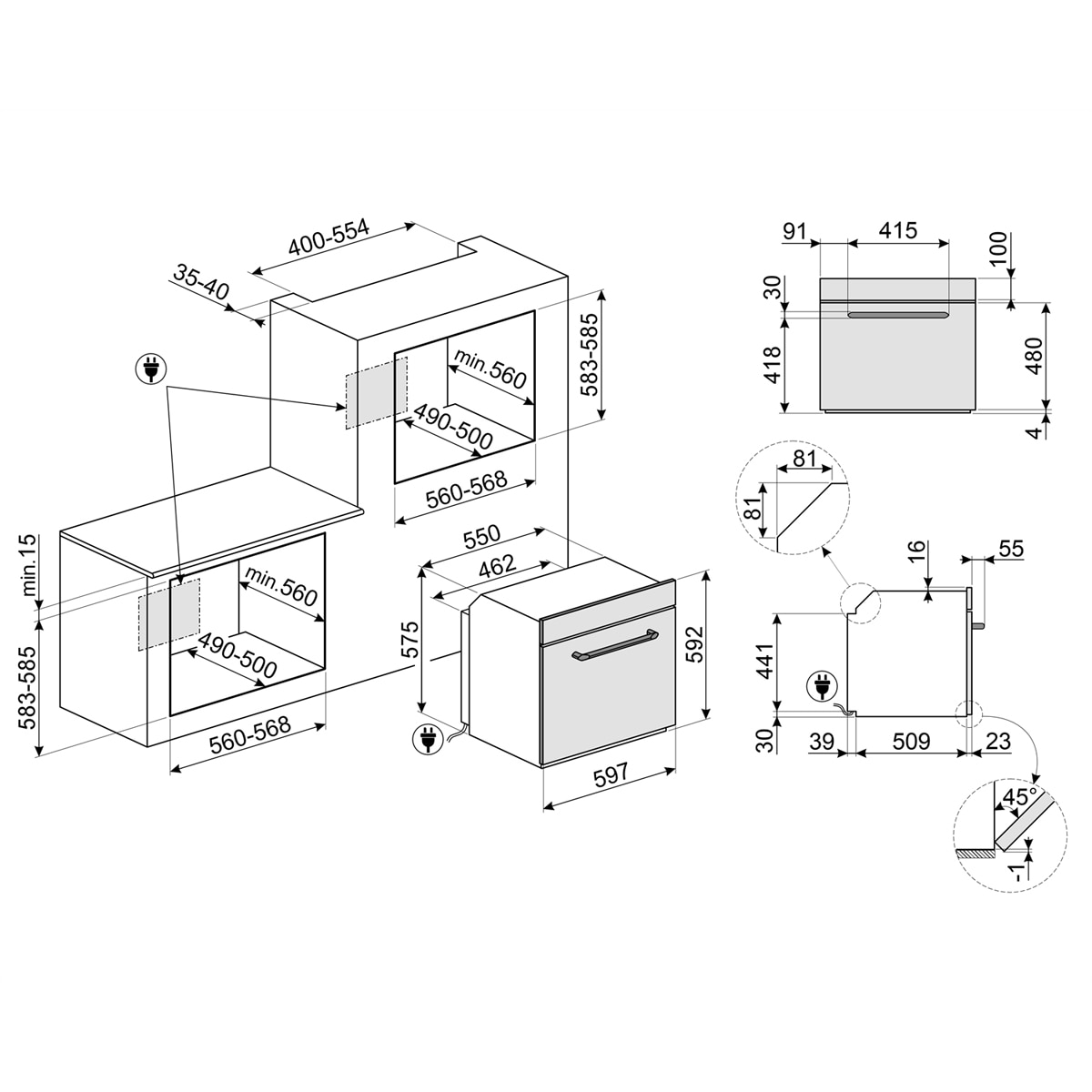 Horno multifunción Smeg, Pirolítico, Inox - SOP6900TX Acero Inox-8