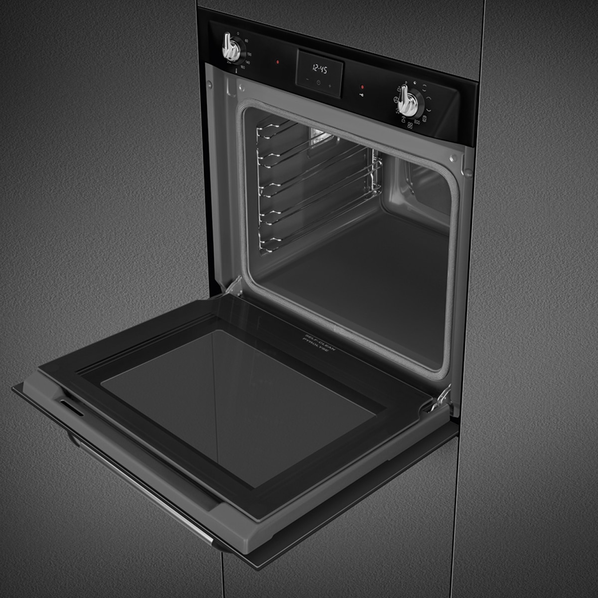 Horno multifunción Smeg, Pirolítico, Negro - SOP6900TN Negro-3