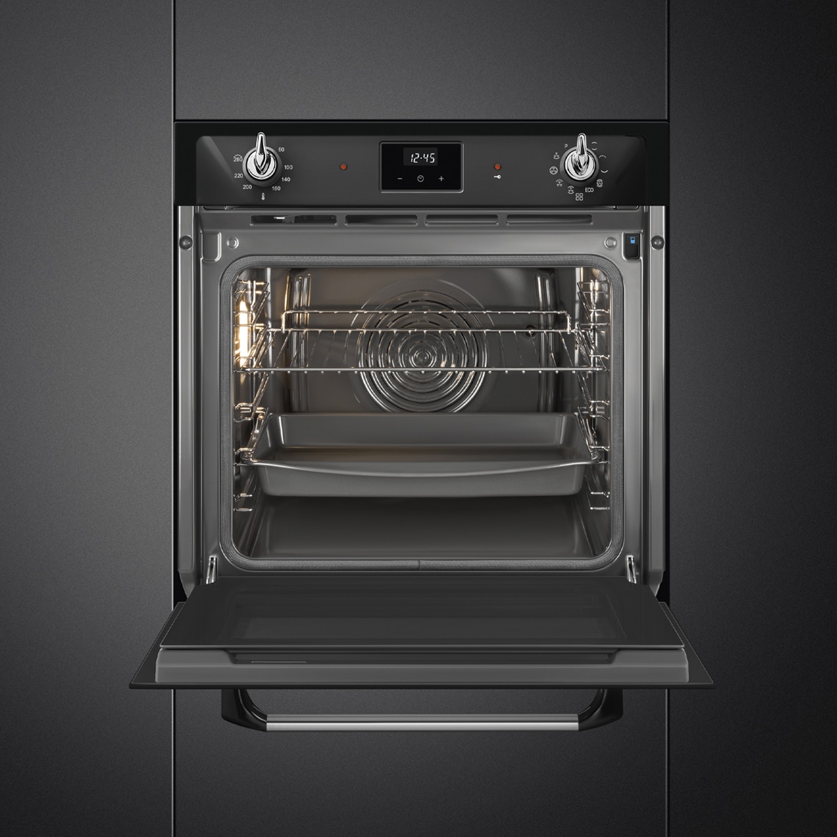 Horno multifunción Smeg, Pirolítico, Negro - SOP6900TN Negro-6