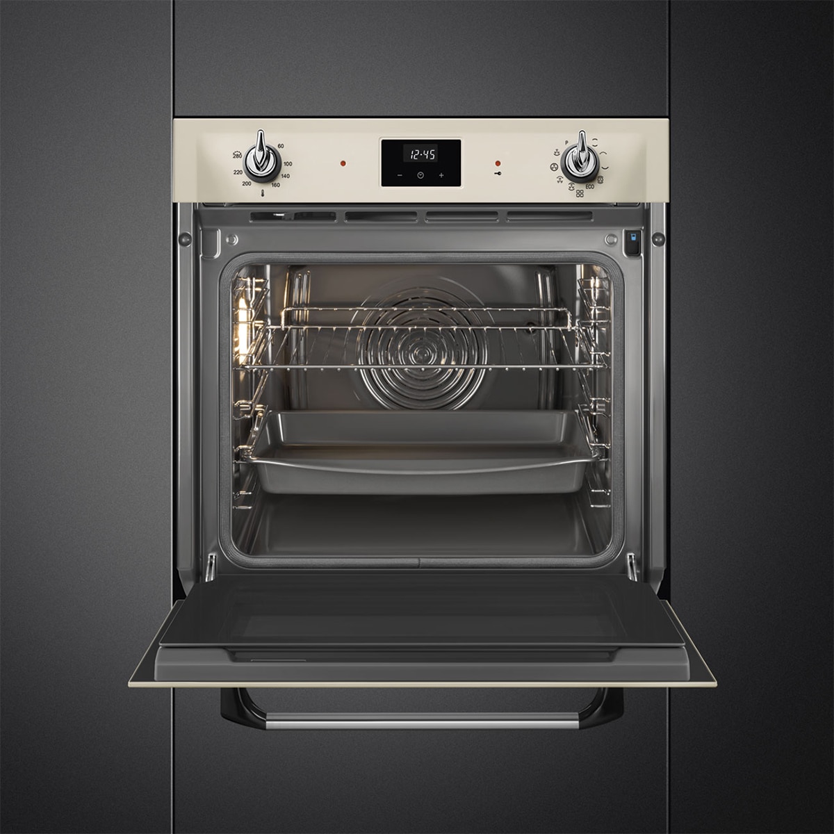 Horno multifunción Smeg, Pirolítico, Crema - SOP6900TP Crema-10