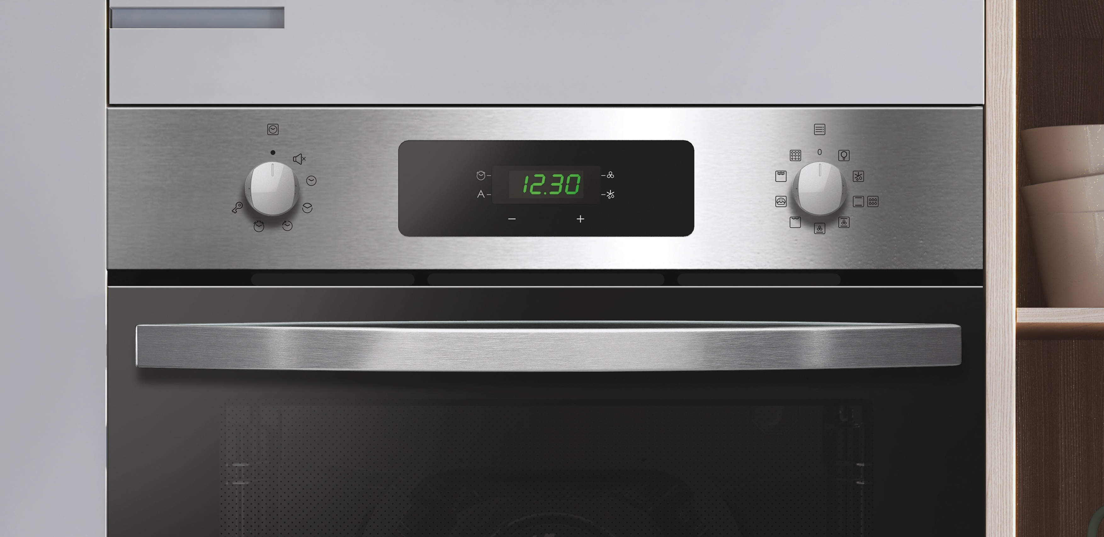 Horno multifunción Candy 70 litros, pirólisis + aqualisis - FIDCP X696 Negro-2